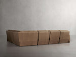 Rowland Tailored Leather Six-Piece Motion Sectional