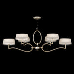 Allegretto Six-Light Chandelier in Platinized Silver Leaf Finish