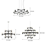 Creative Metal Special-Shaped Geometric LED Designer Nordic Chandelier