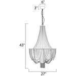 Bailey Street Home - 93-BEL-813014 - Holborn Fields-Twelve Light Chandelier in Modern style-27 Inches wide by 43 inches high