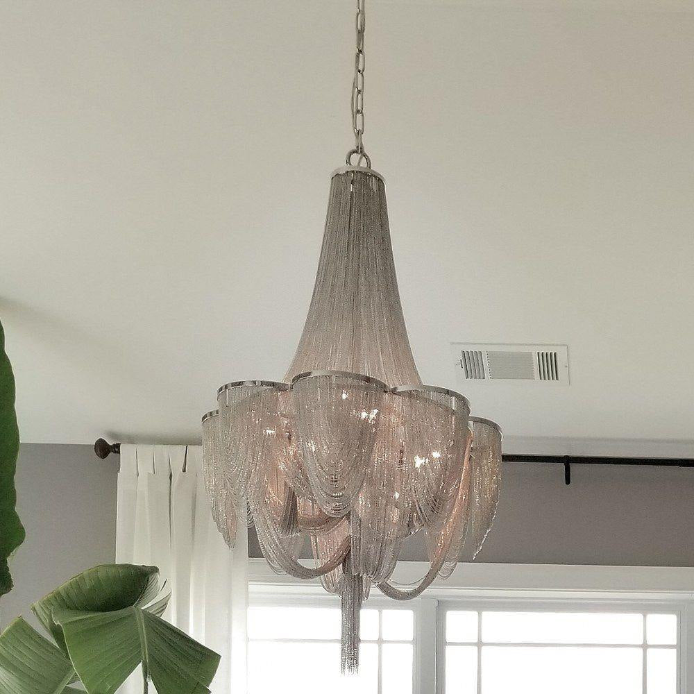Bailey Street Home - 93-BEL-813014 - Holborn Fields-Twelve Light Chandelier in Modern style-27 Inches wide by 43 inches high