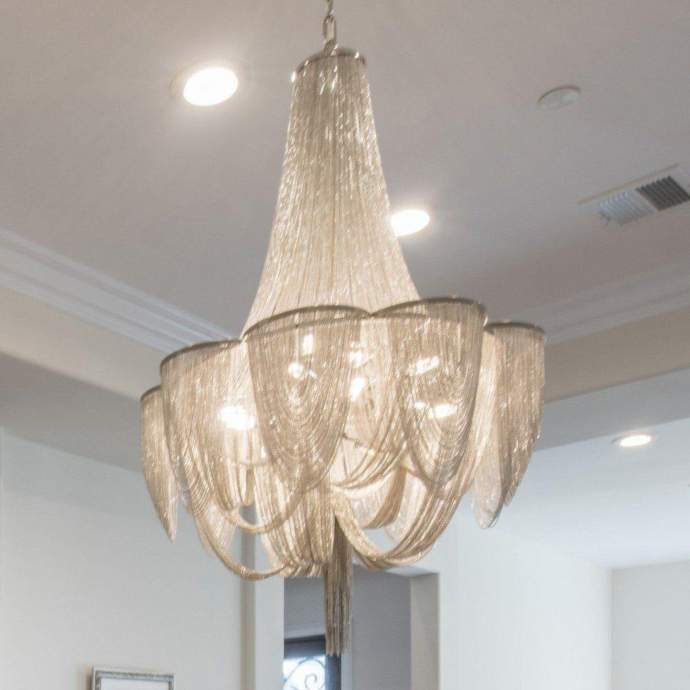 Bailey Street Home - 93-BEL-813014 - Holborn Fields-Twelve Light Chandelier in Modern style-27 Inches wide by 43 inches high