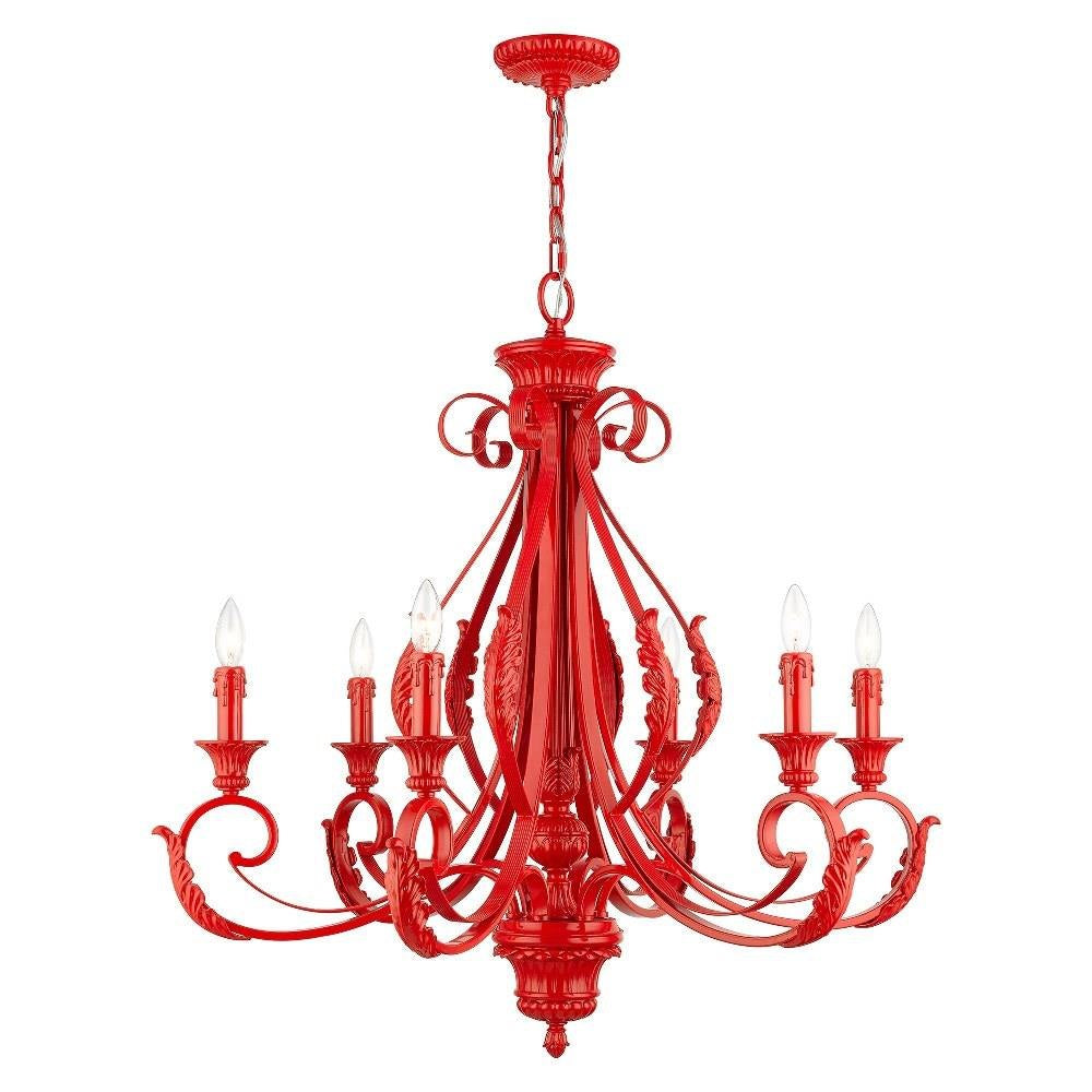 Bailey Street Home - 218-BEL-5054487 - St Helens Mount - 6 Light Large Chandelier In Contemporary Style-34.75 Inches Tall and 35 Inches Wide
