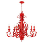 Bailey Street Home - 218-BEL-5054487 - St Helens Mount - 6 Light Large Chandelier In Contemporary Style-34.75 Inches Tall and 35 Inches Wide