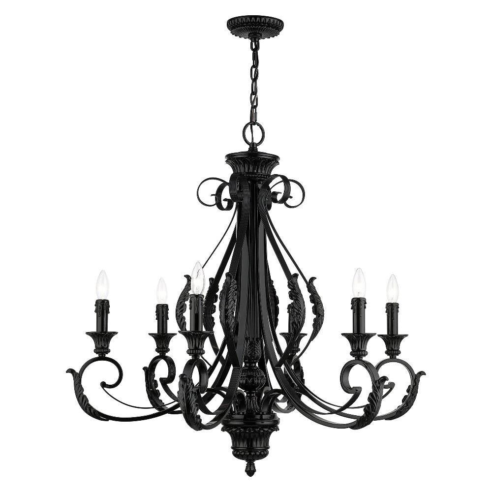 Bailey Street Home - 218-BEL-5054487 - St Helens Mount - 6 Light Large Chandelier In Contemporary Style-34.75 Inches Tall and 35 Inches Wide