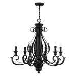 Bailey Street Home - 218-BEL-5054487 - St Helens Mount - 6 Light Large Chandelier In Contemporary Style-34.75 Inches Tall and 35 Inches Wide