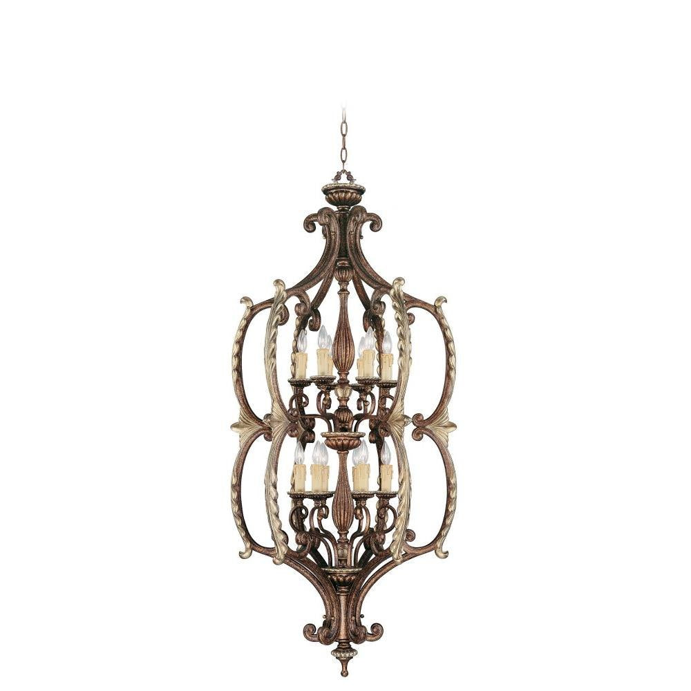 Bailey Street Home - 218-BEL-732904 - Westbrook Bridge - 12 Light Foyer in French Country Style - 28 Inches wide by 63 Inches high
