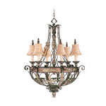 Bailey Street Home - 218-BEL-732911 - Broadlands Covert - 6 Light Chandelier in French Country Style - 30 Inches wide by 38.75 Inches high