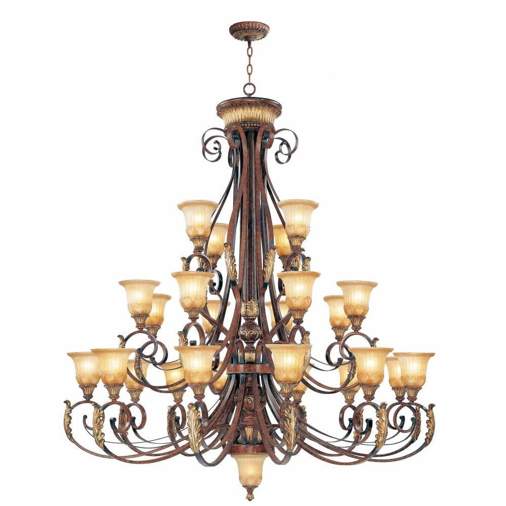 Bailey Street Home - 218-BEL-732967 - Lowther East - 25 Light Chandelier in Mediterranean Style - 60 Inches wide by 67 Inches high