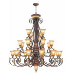 Bailey Street Home - 218-BEL-732967 - Lowther East - 25 Light Chandelier in Mediterranean Style - 60 Inches wide by 67 Inches high