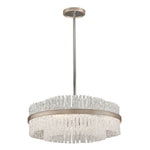 Silver Leaf 27-Inch Six-Light Pendant
