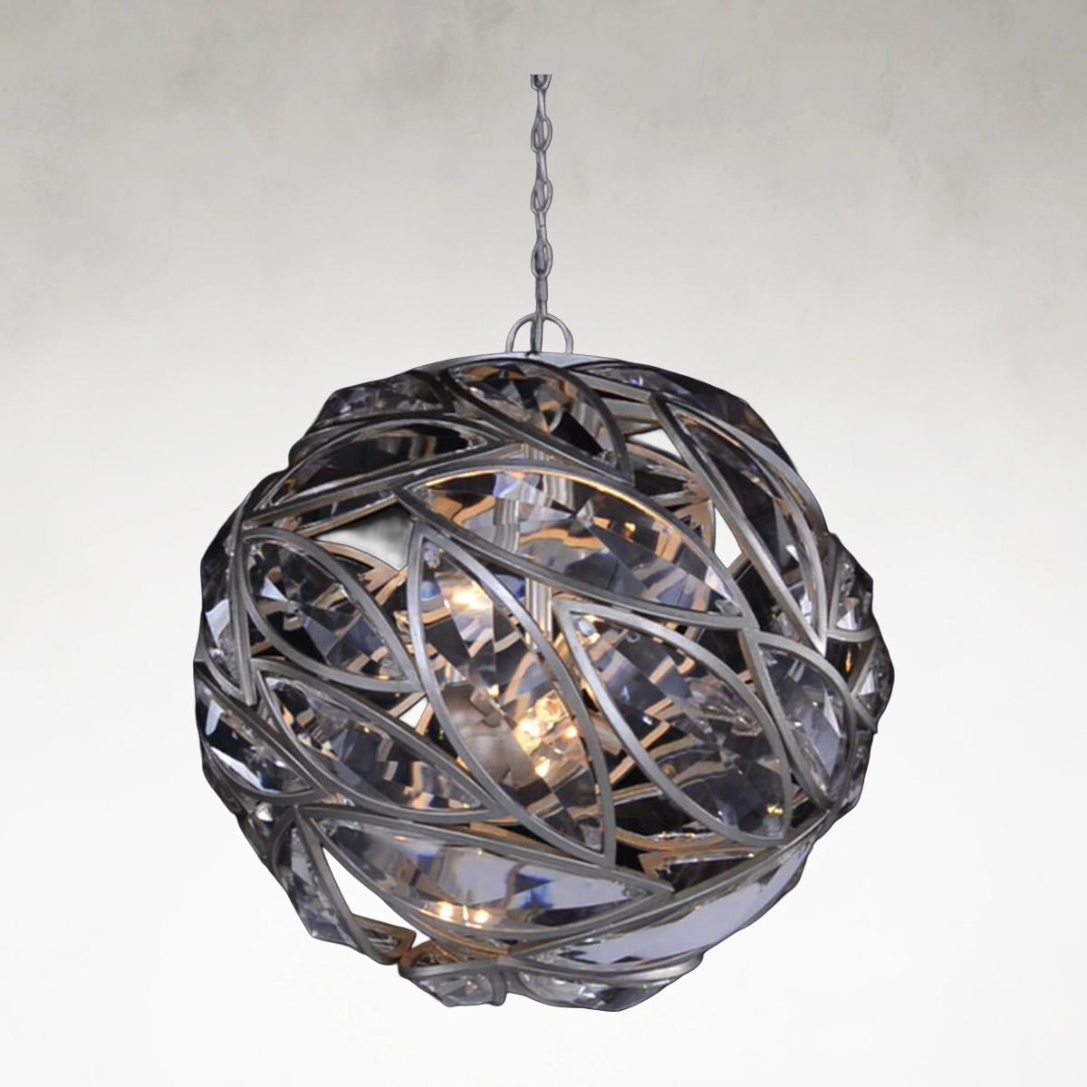 Petalina Orb 6-Light 26-Inch Chandelier Ceiling Fixture