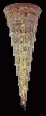 Entryway chandelier / foyer spiral crystal chandelier