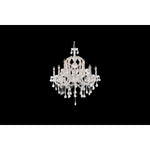 Casa Blanca Way White Crystal Twelve-Light Chandelier