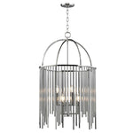 Polished Nickel Six-Light Pendant