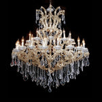 Maria Theresa Crystal Chandelier in gold plated finish