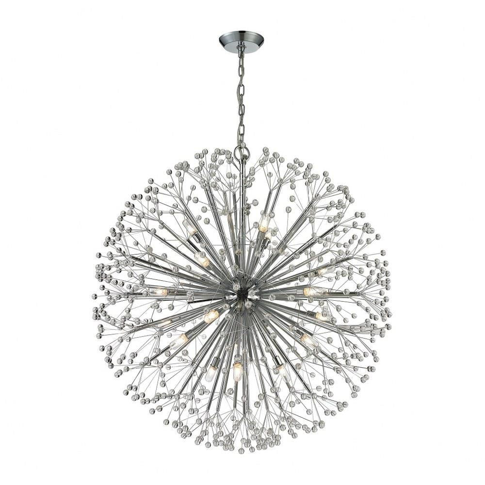 Bailey Street Home - 2499-BEL-1794986 - Mid Century Modern Nineteen Light Chandelier in Polished Chrome Finish