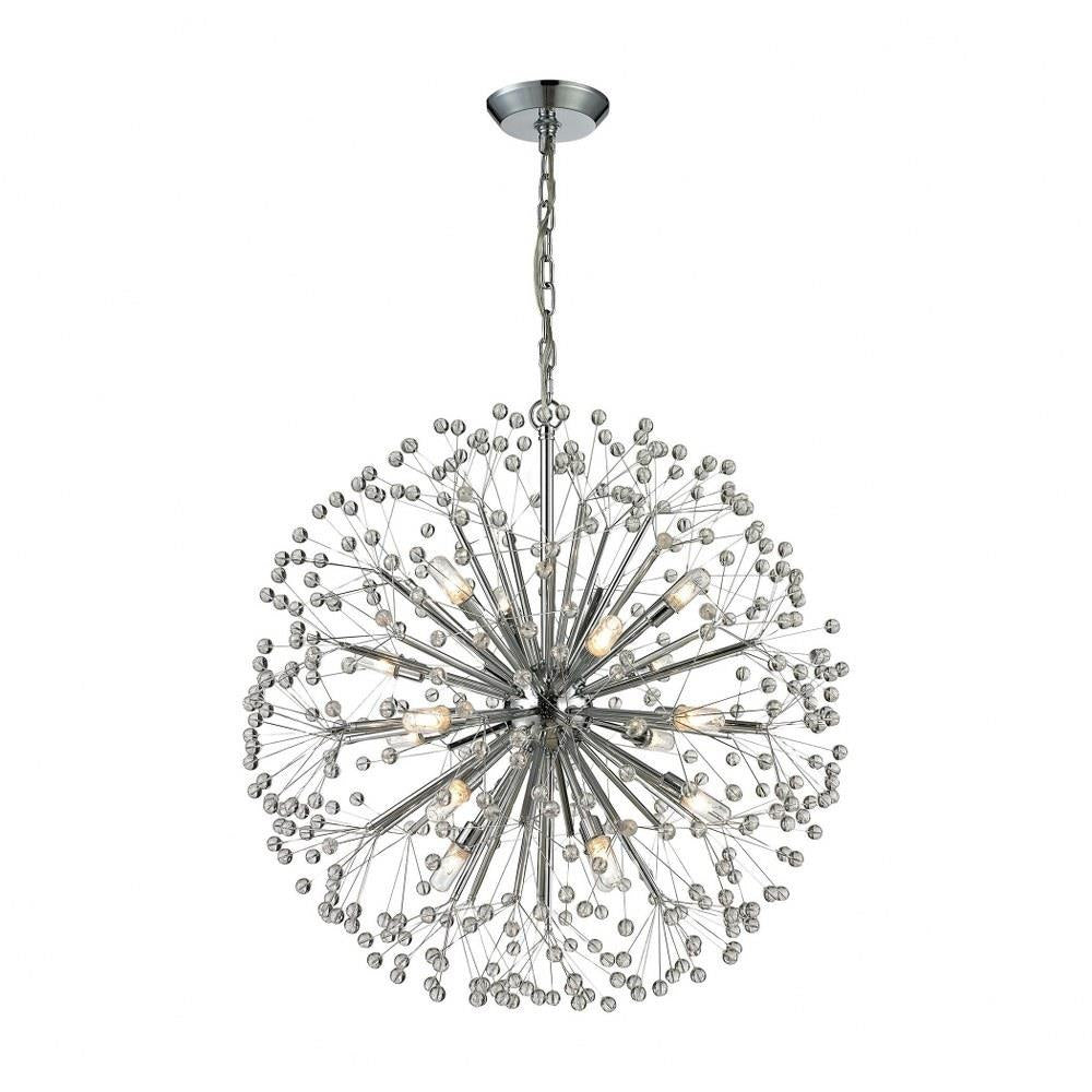 Bailey Street Home - 2499-BEL-1794987 - Mid Century Modern Sixteen Light Chandelier in Polished Chrome Finish