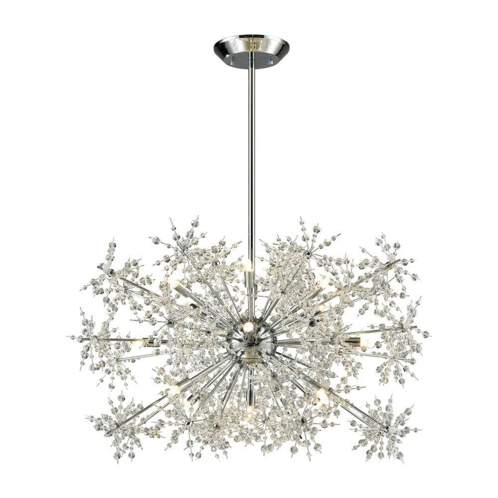 Bailey Street Home - 2499-BEL-2118804 - Modern Contemporary Luxe Fifteen Light Chandelier in Polished Chrome Finish