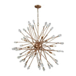 Bailey Street Home - 2499-BEL-2511528 - Mid Century Modern Contemporary Nine Light Chandelier in Matte Gold Finish