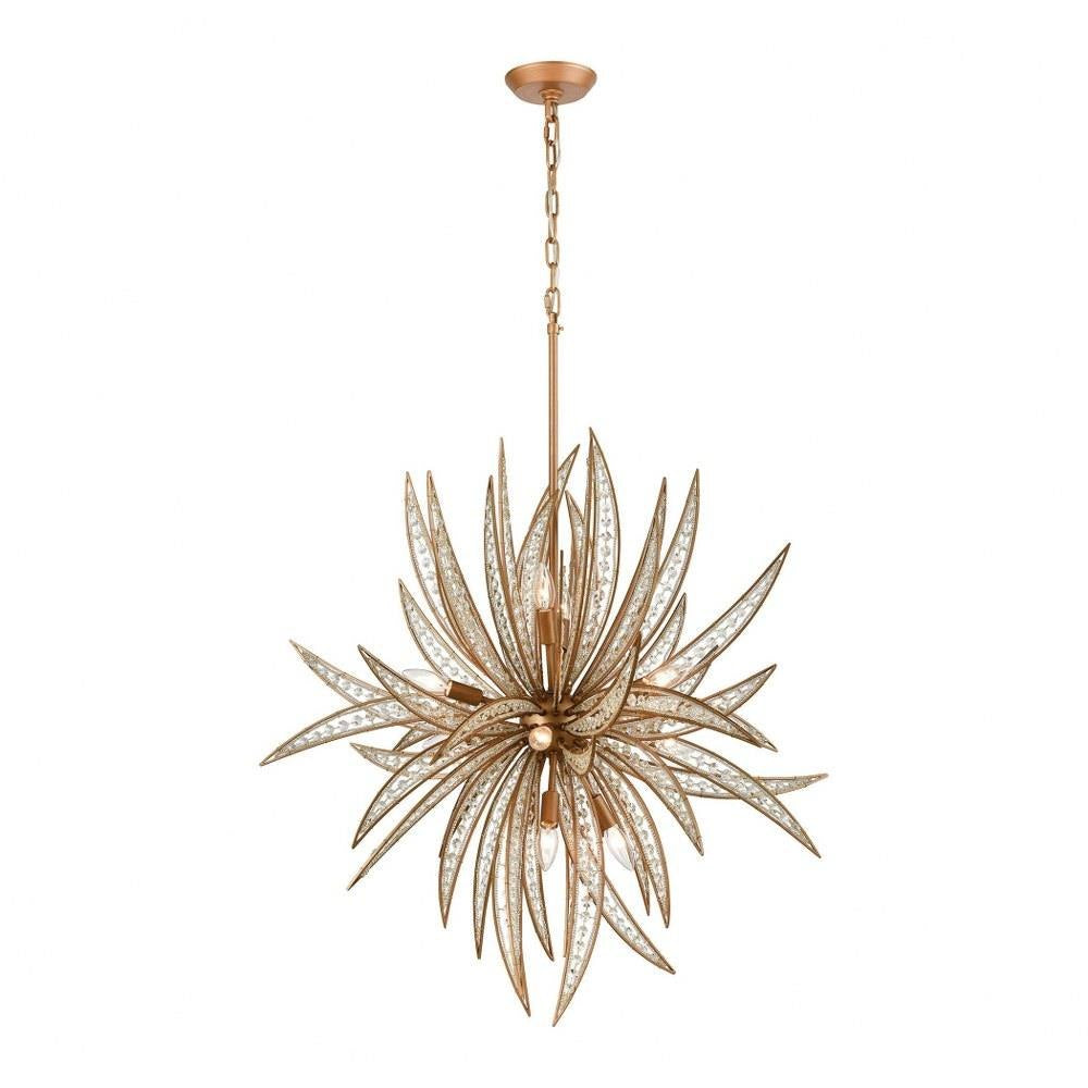 Bailey Street Home - 2499-BEL-3826910 - Modern Contemporary Eleven Light Chandelier in Matte Gold Finish