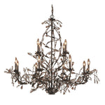 Bailey Street Home - 2499-BEL-613153 - Nature Inspired Traditional Twelve Light Chandelier in Deep Rust Finish