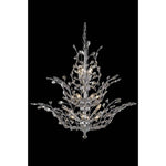 Orchid Chrome Chandelier with Golden Teak Royal Cut Crystal