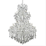 Chrome Sixty-One Light 54-Inch Chandelier with Royal Cut Clear Crystal