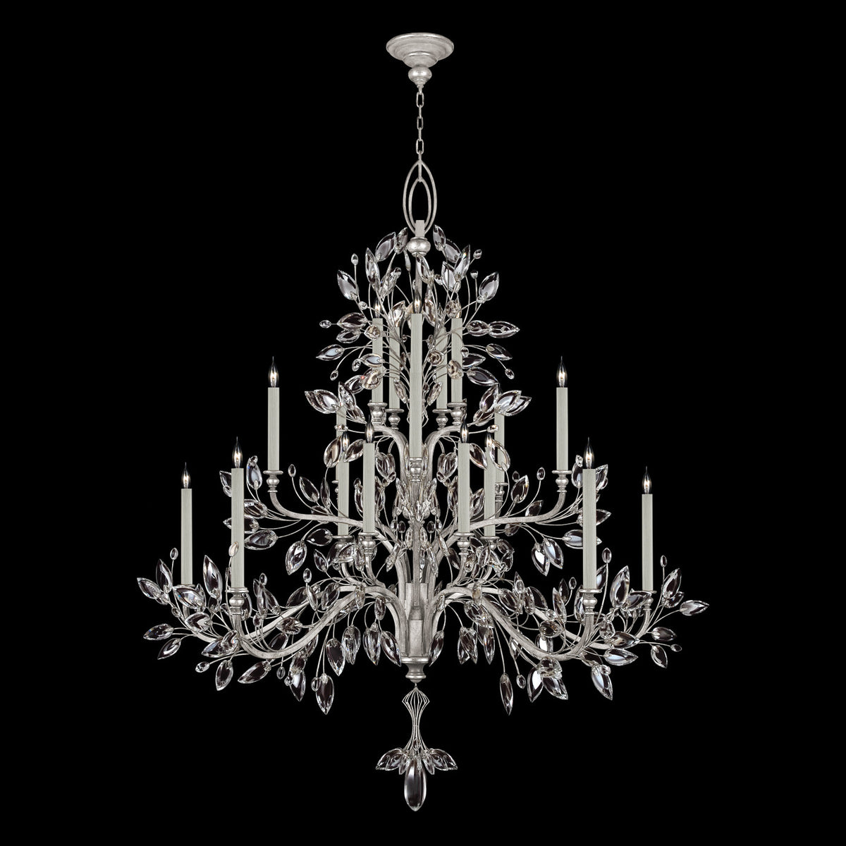 CRYSTAL LAUREL 75" W Round Chandelier