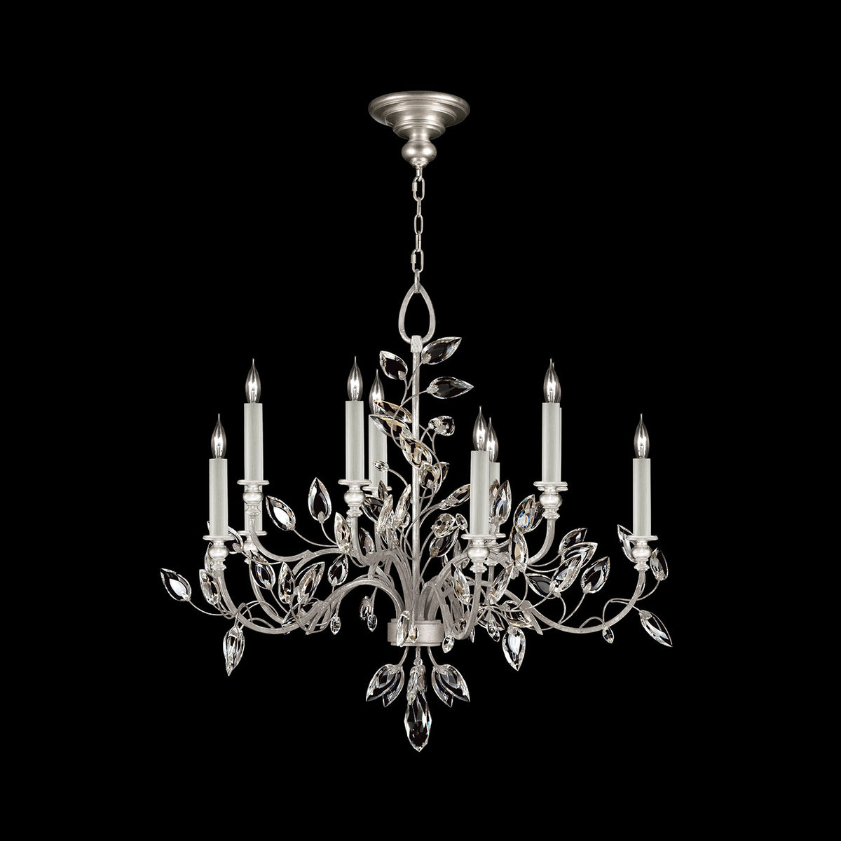 CRYSTAL LAUREL 43" W Round Chandelier