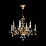CRYSTAL LAUREL 43" W Round Chandelier