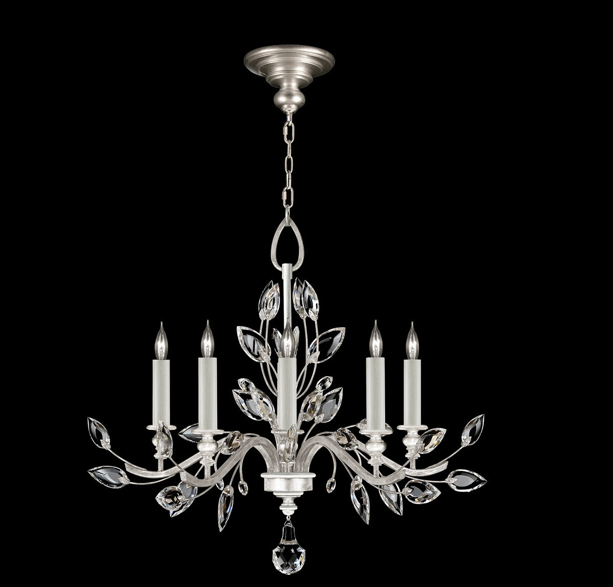 CRYSTAL LAUREL 32" W Round Chandelier