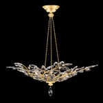 CRYSTAL LAUREL 47" W Round Pendant