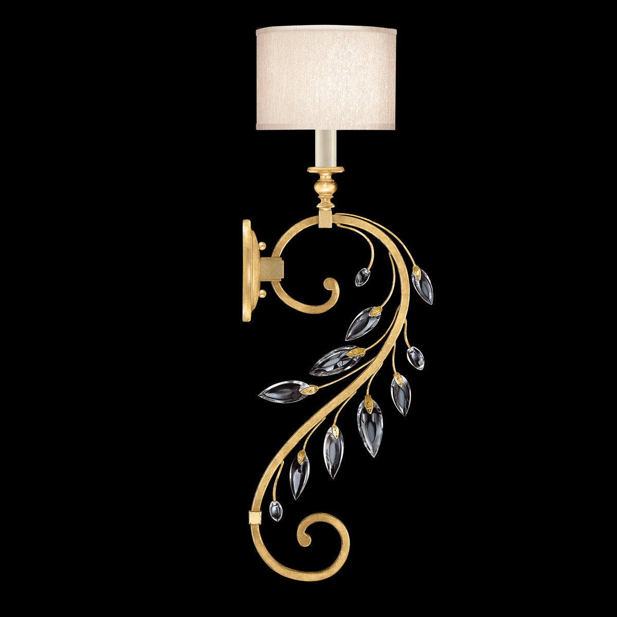 CRYSTAL LAUREL 32" H Sconce