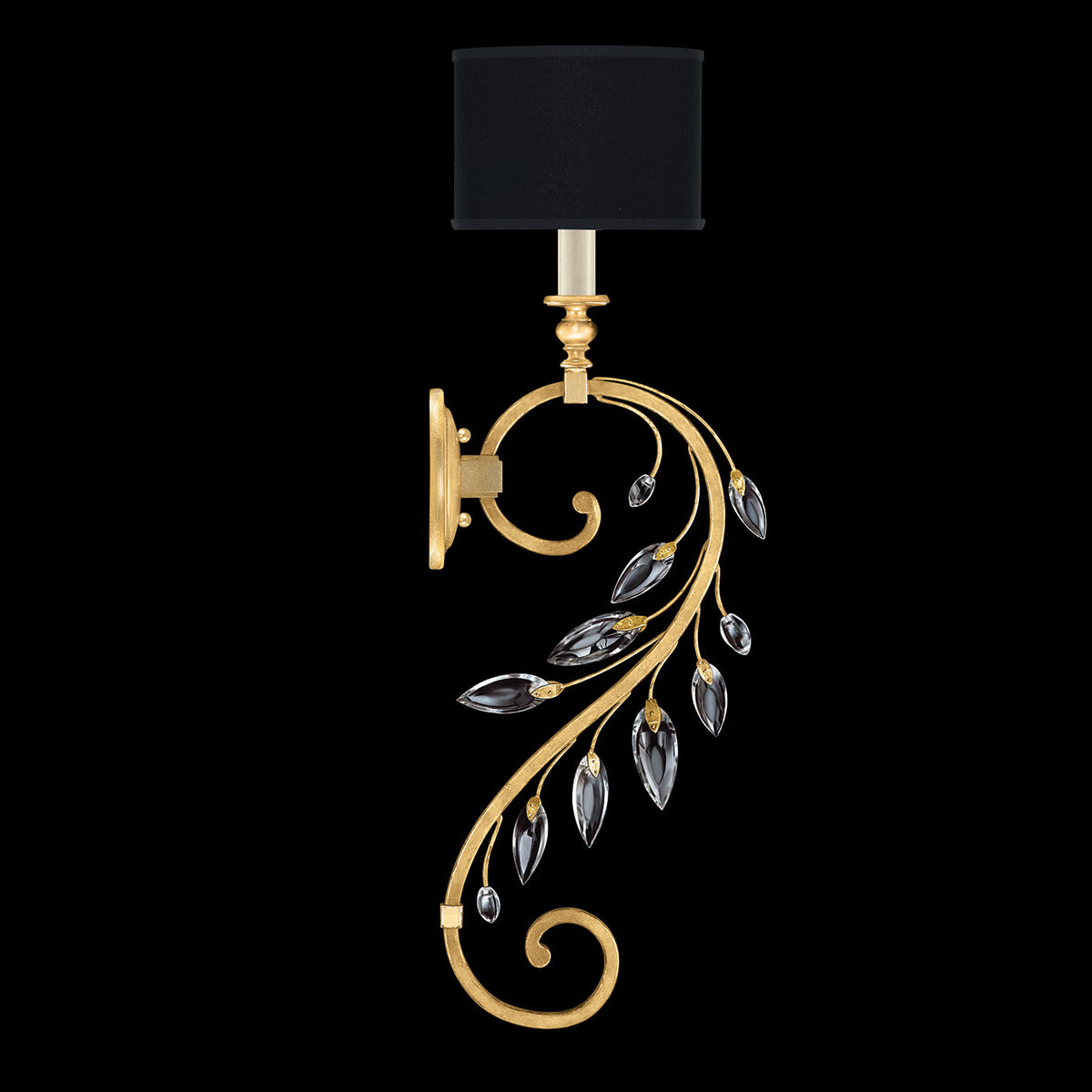 CRYSTAL LAUREL 32" H Sconce