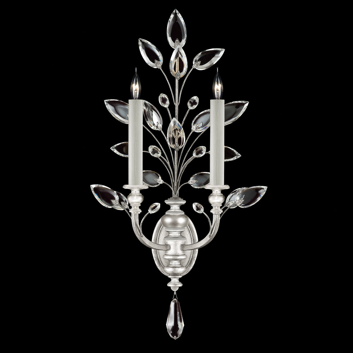 CRYSTAL LAUREL 28" H Sconce