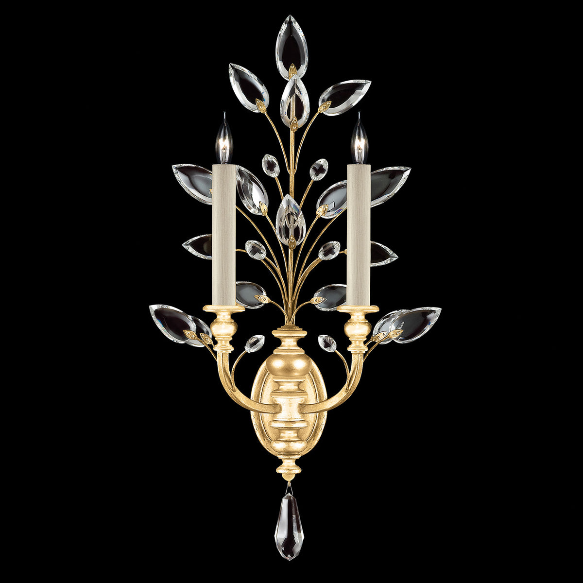 CRYSTAL LAUREL 28" H Sconce