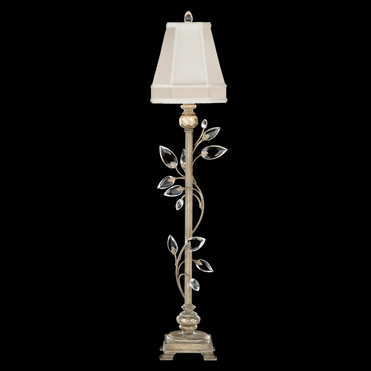 CRYSTAL LAUREL 37" H Console Lamp