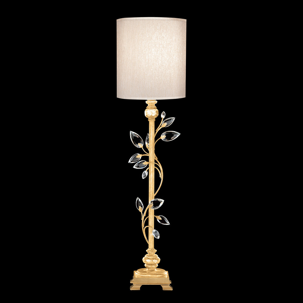 CRYSTAL LAUREL 37" H Console Lamp