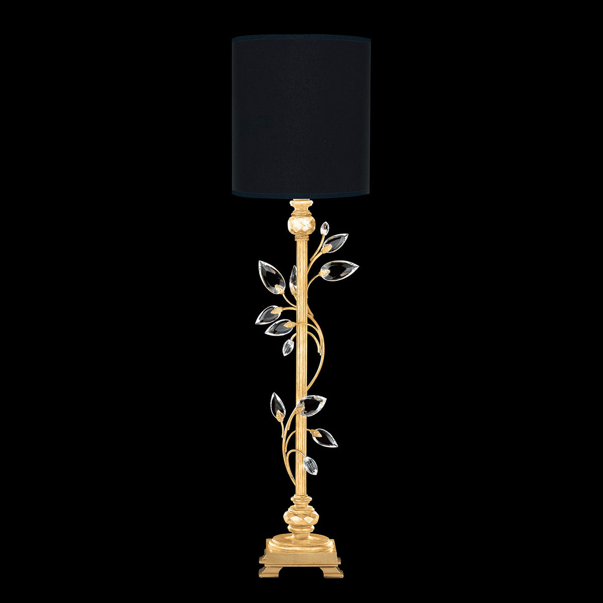 CRYSTAL LAUREL 37" H Console Lamp