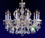 10 Lights Maria Theresa crystal chandelier dressed with clear crystals