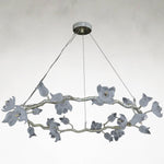 Churippu 12-Light Pale Silver Leaf Chandelier Ceiling Fixture