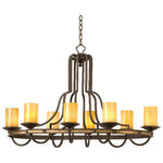 Kalco Lighting Durango Eight-Light Rectangular Chandelier