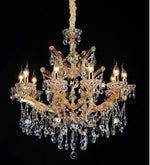 Gold plated 10 Light Maria Theresa crystal Chandelier