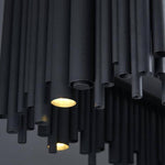 Vigo Rectangle Chandelier, Black