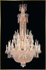 Empire luxury crystal chandelier in gold plated finish
