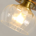 Square Iron Frame American Country Style Ceiling Light Fixture