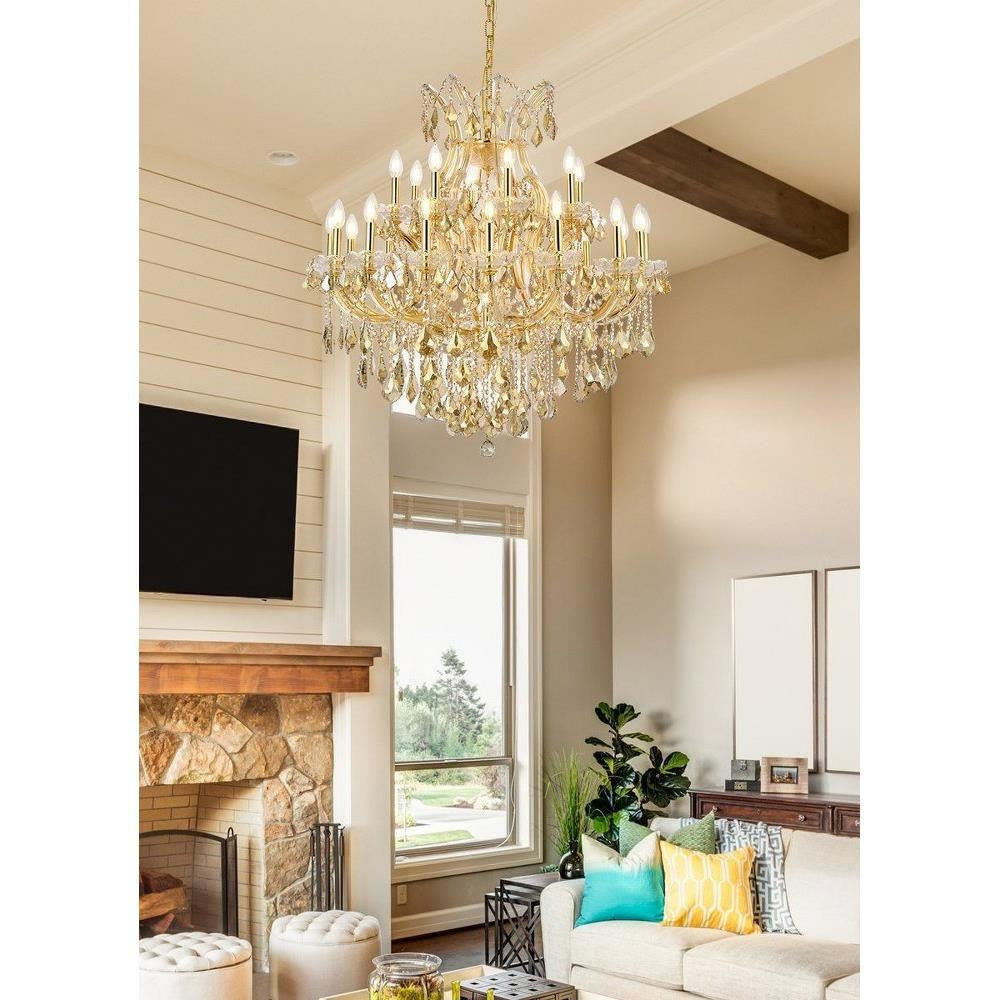 Bailey Street Home - 390-BEL-5047916 - Wheatley Wood - 24 Light Chandelier-36 Inches Tall and 36 Inches Wide