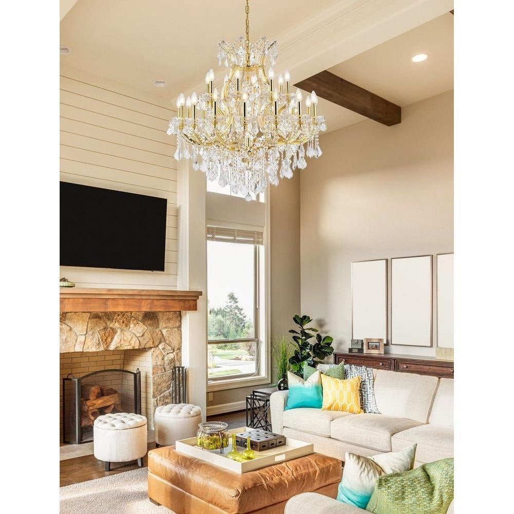 Bailey Street Home - 390-BEL-5047916 - Wheatley Wood - 24 Light Chandelier-36 Inches Tall and 36 Inches Wide