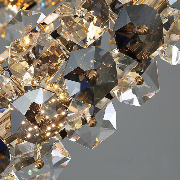 Monte Crystal Wheel Chandelier